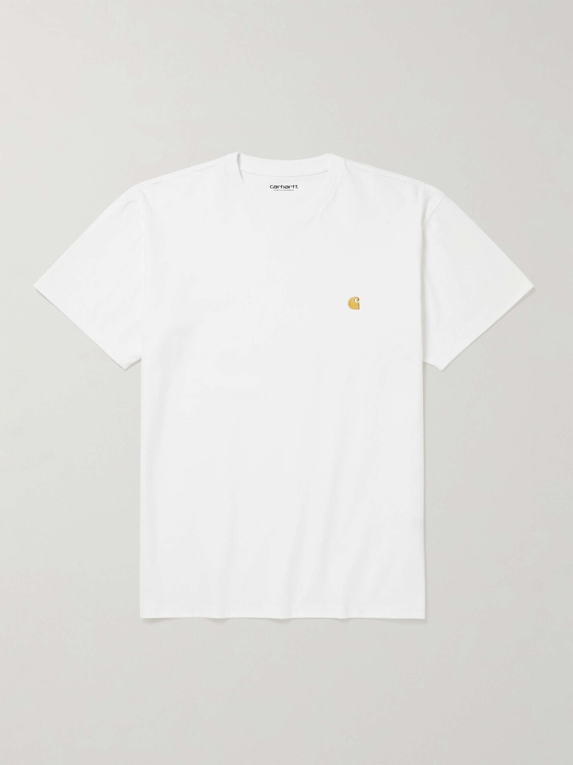 

Футболка из хлопкового джерси с вышитым логотипом CARHARTT WIP, белый