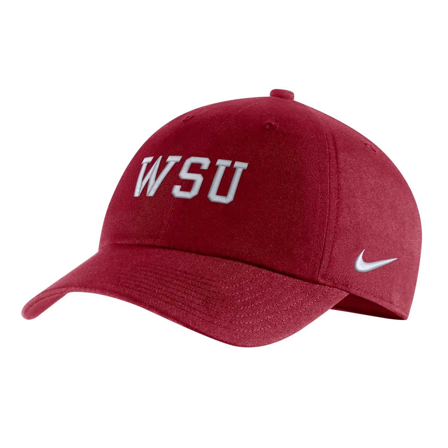 

Мужская регулируемая кепка с логотипом Nike Crimson Washington State Cougars Heritage86