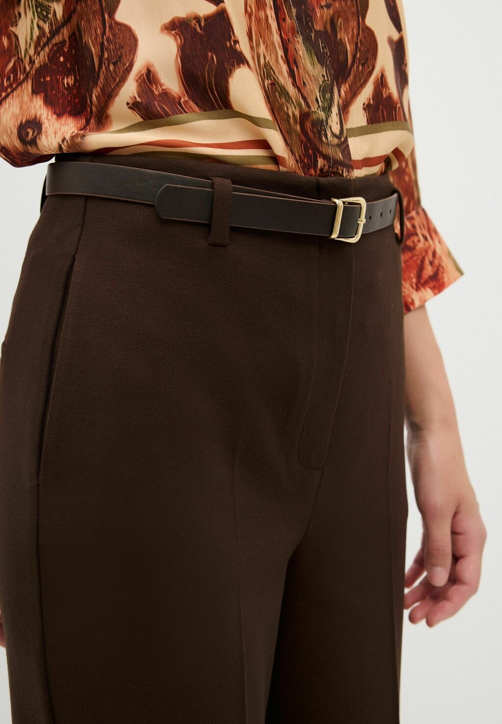 

Брюки WIDE LEG adL, коричневый