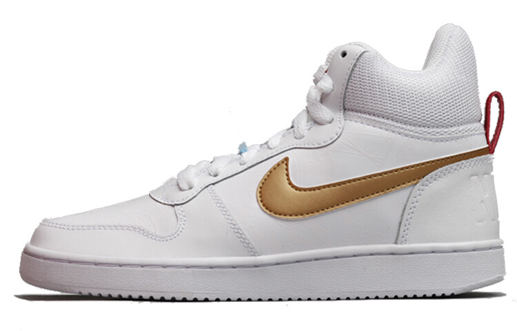 

Кроссовки Nike Court Borough Mid (GS) бело-золотые