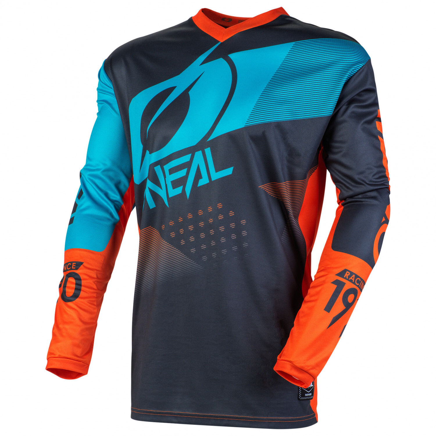 Велосипедный трикотаж O'Neal Element Jersey Factor, цвет Grey/Orange/Blue