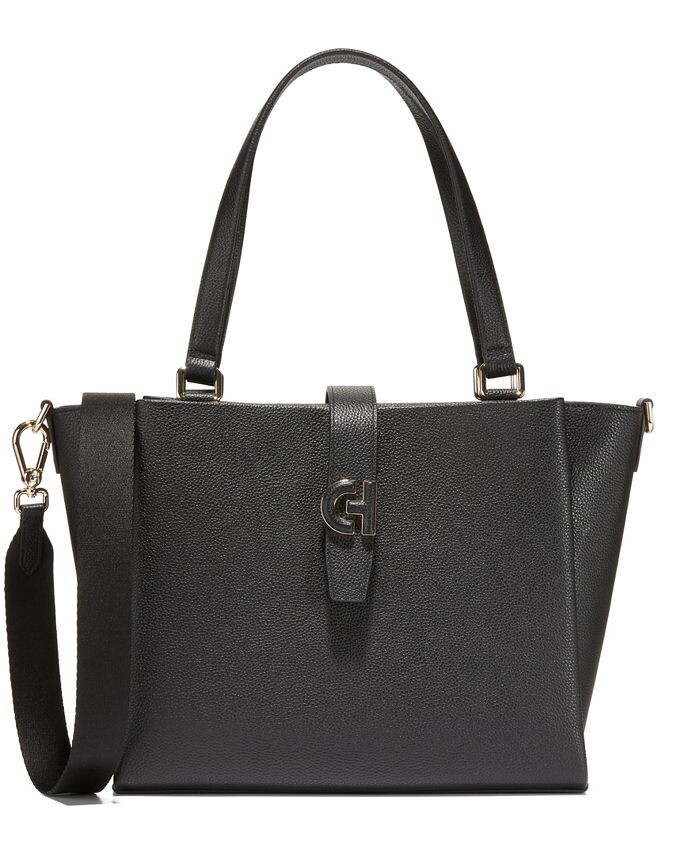 

Кожаная сумка-тоут Essential Carryall Cole Haan, черный