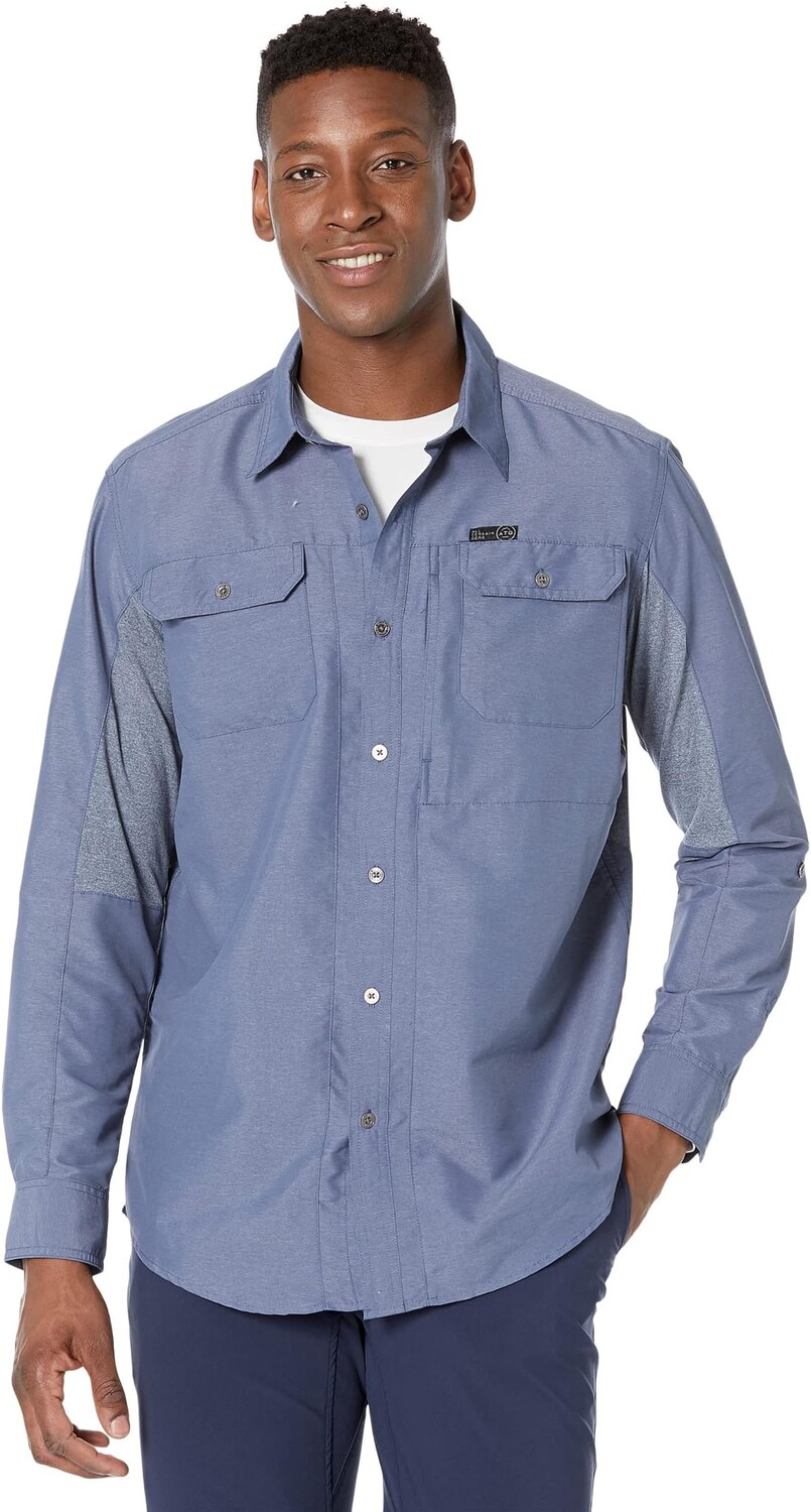 

Рубашка из смешанных материалов с длинными рукавами ATG Wrangler, цвет Vintage Indigo