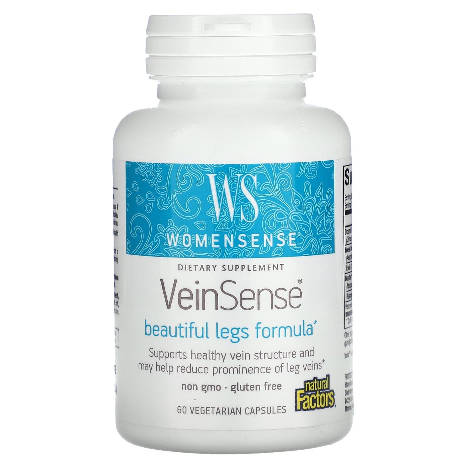 

WomenSense, VeinSense, 60 вегетарианских капсул, Natural Factors