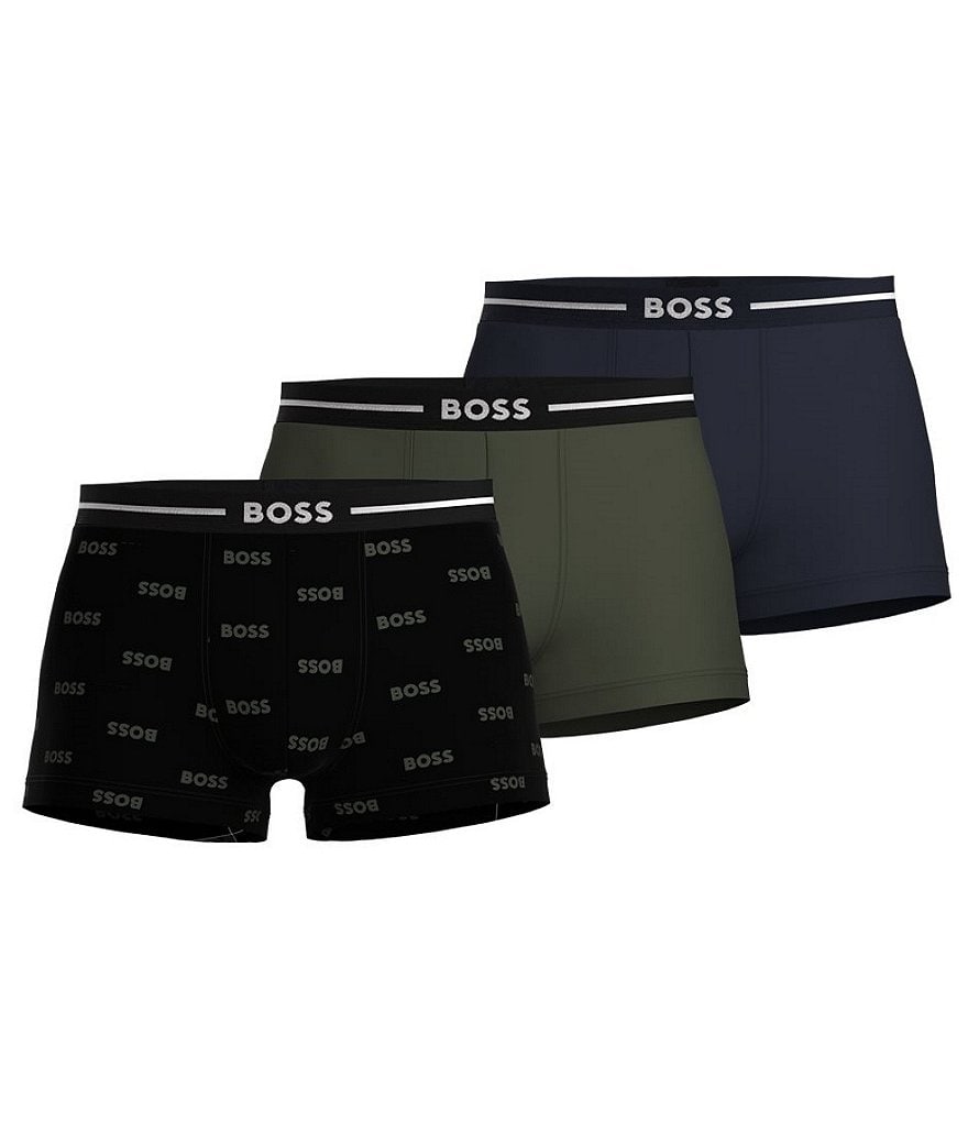 Набор из 3 трусов-боксеров Hugo Boss Bold Design, мультиколор кроссовки hugo мультиколор