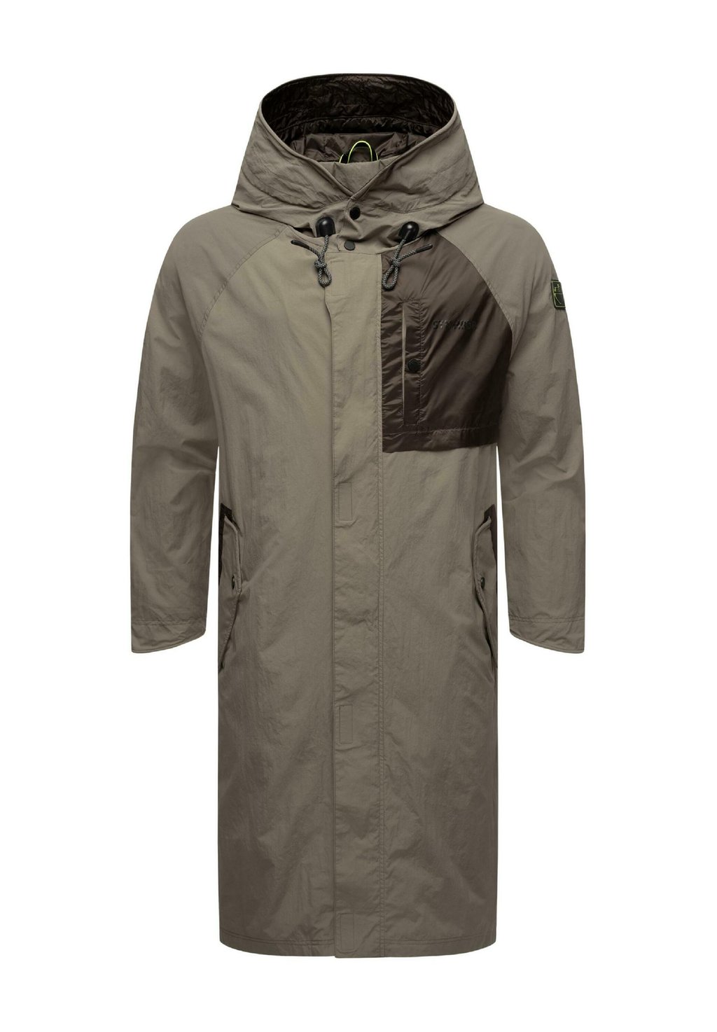 Дождевик/водоотталкивающая куртка ZAFAAR STONE HARBOUR, цвет stone brown