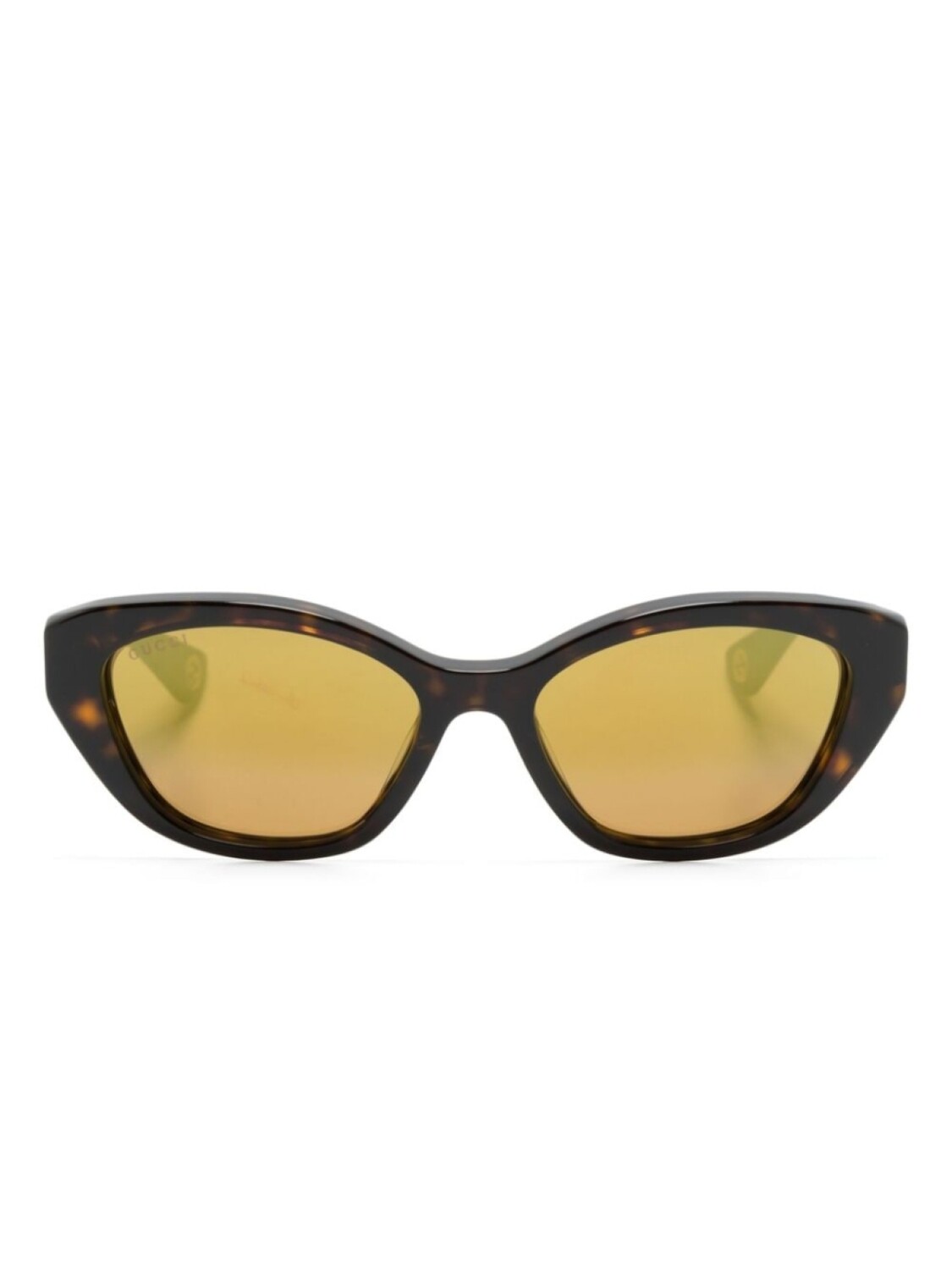 

Gucci Eyewear солнцезащитные очки в оправе 'кошачий глаз', коричневый