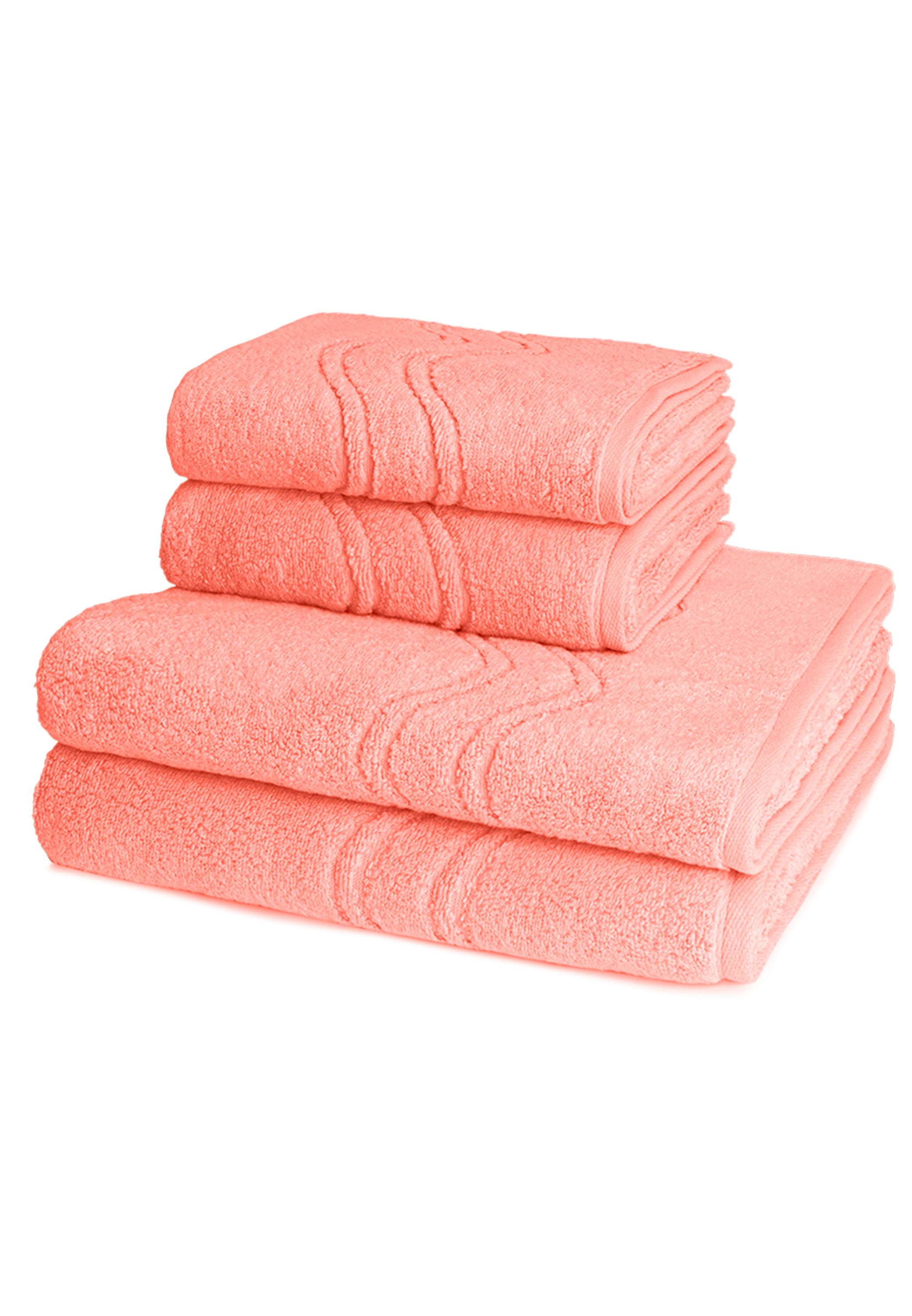 цена Полотенце для ванной Ross 2 X 2 X Duschtuch im Set Cashmere feeling, цвет Peach Pink