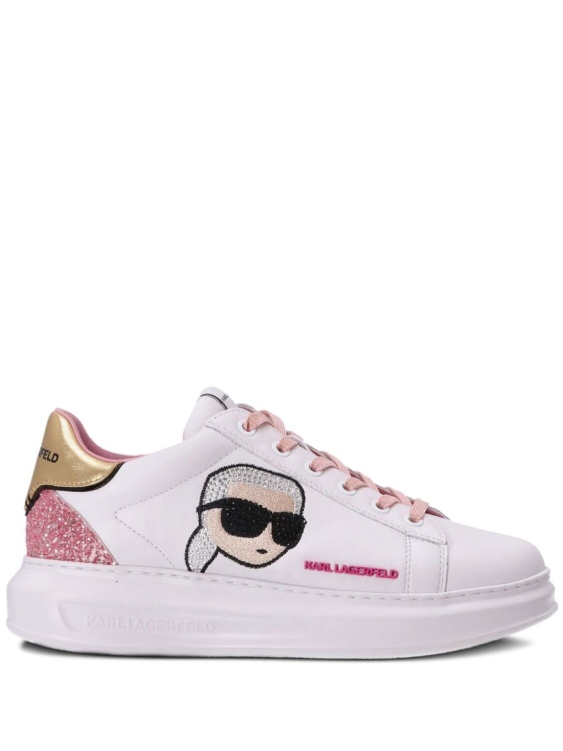 

Karl Lagerfeld кроссовки Kapri Kushion Karl на шнуровке, белый