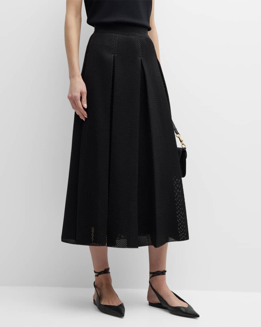 

Плиссированная сетчатая юбка-миди Bilma Max Mara