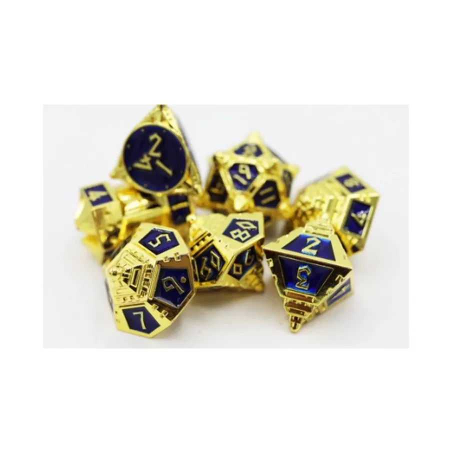 

Набор полигональных кубиков — Кобальтовый Космос (7), Dice Sets - Metal Role Playing Games Dice 51