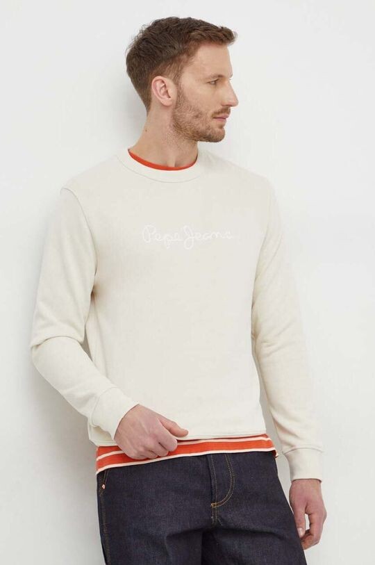 

Толстовка Joe Crew из хлопка Pepe Jeans, бежевый