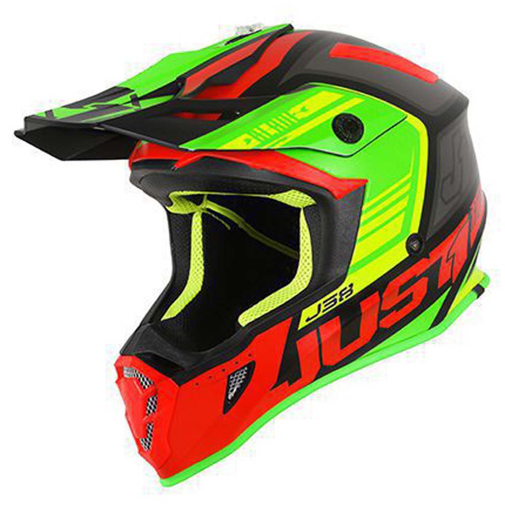 Шлем для мотокросса Just1 J38 Blade, зеленый