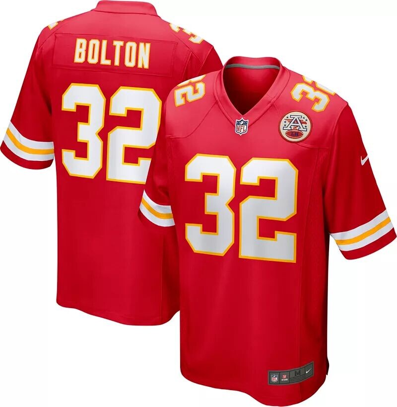 Мужская красная майка Nike Kansas City Chiefs Nick Bolton #32