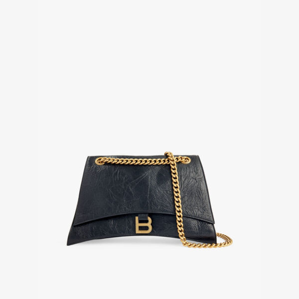 

Сумка через плечо из кожи Crush Balenciaga, черный
