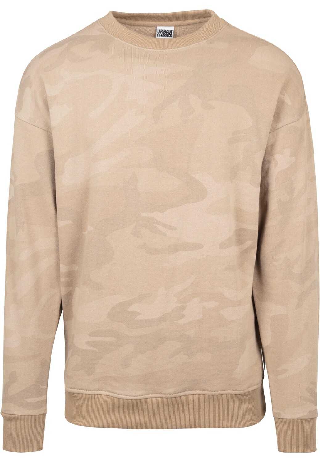 

Толстовка Urban Classics Rundhalsausschnitt, цвет Sand Flecktarn