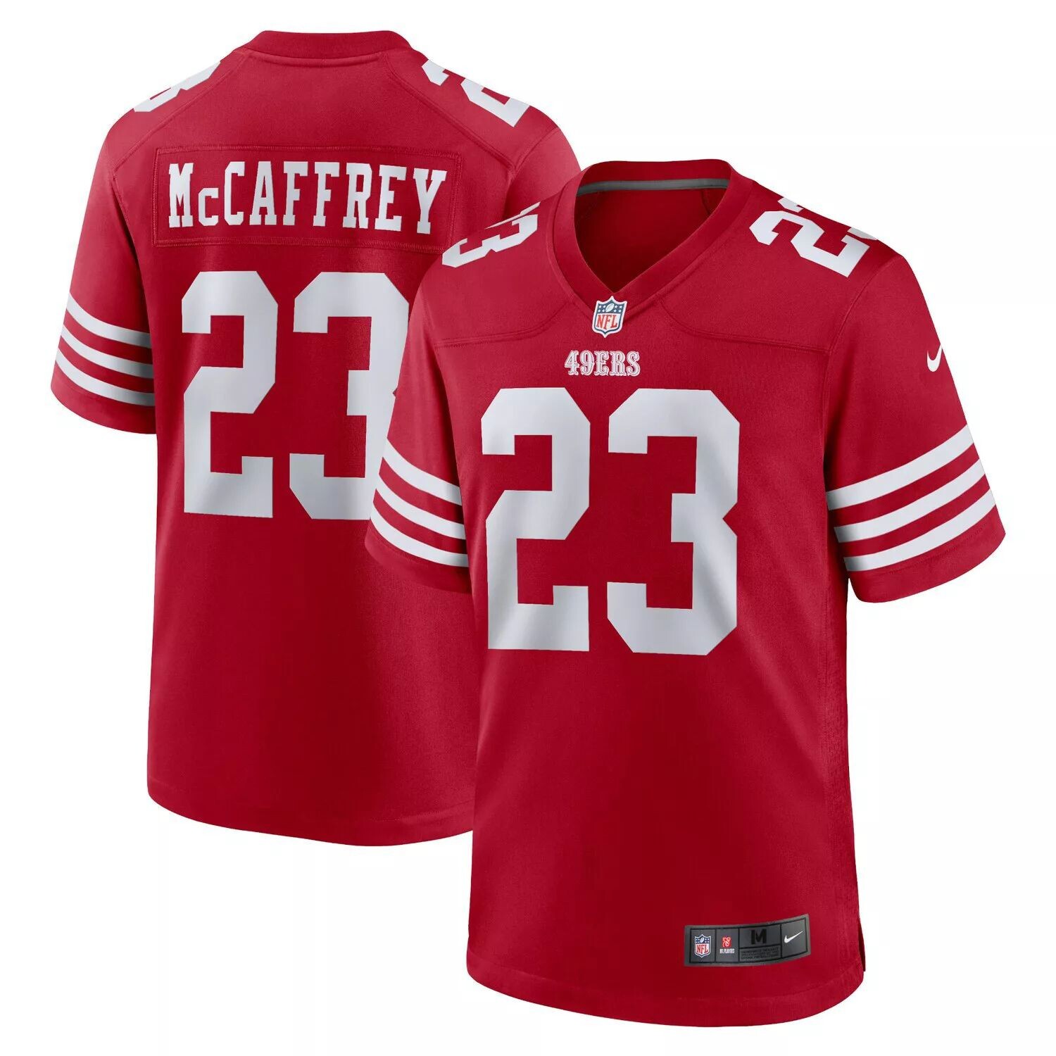 

Мужское джерси Christian McCaffrey Scarlet San Francisco 49ers Game Player Nike