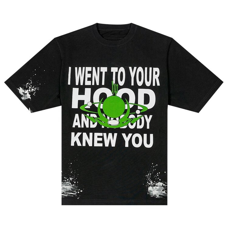 

Футболка Heron Preston Nobody Globe 'Black/White', черный