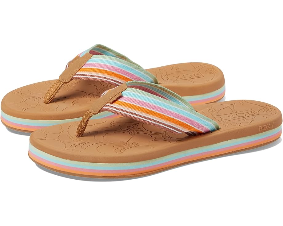 Сандалии Roxy Colbee Hi Sandals, цвет White/Orange/Pink