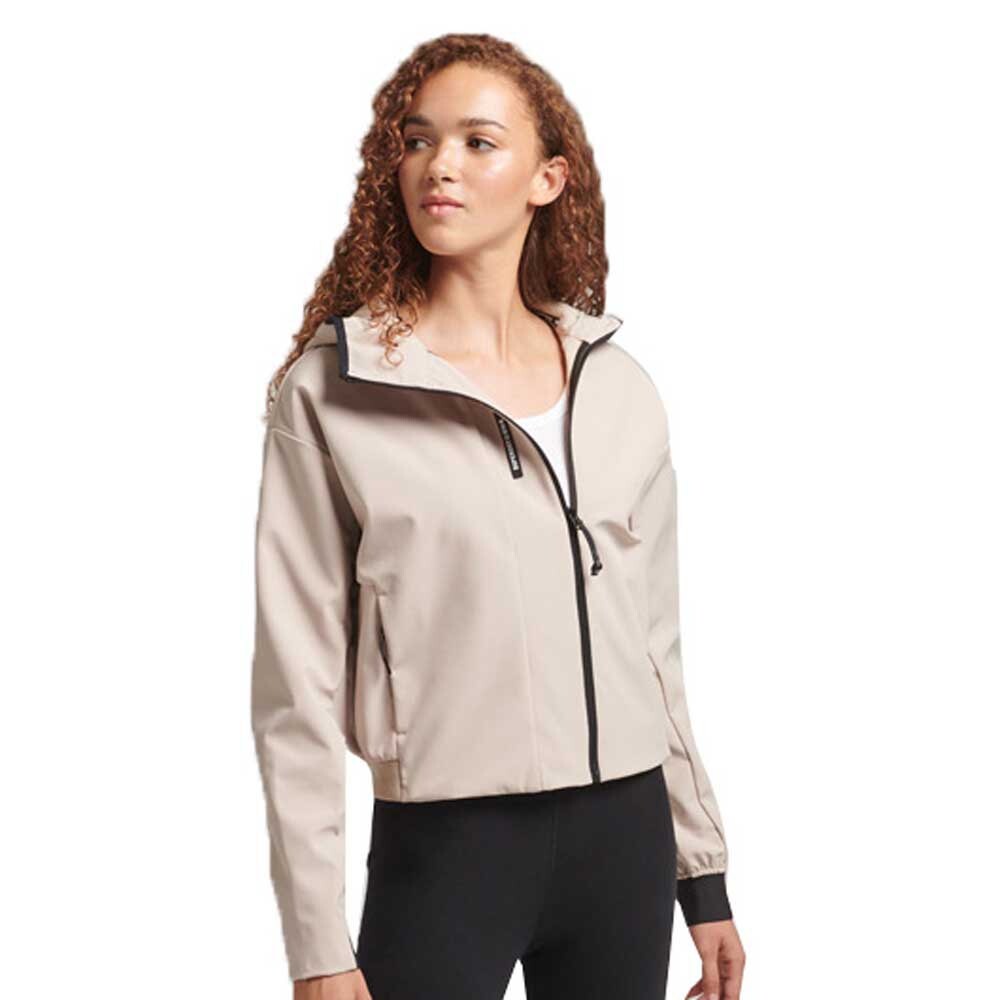 

Куртка Superdry Code Tech Crop Softshell, бежевый