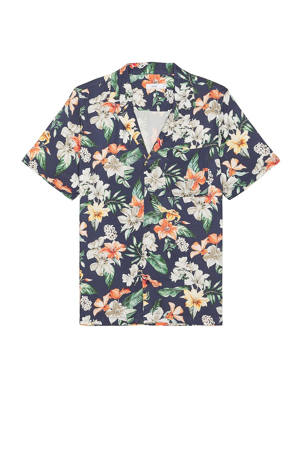 

Рубашка onia Convertible Camp, цвет Deep Navy Multi