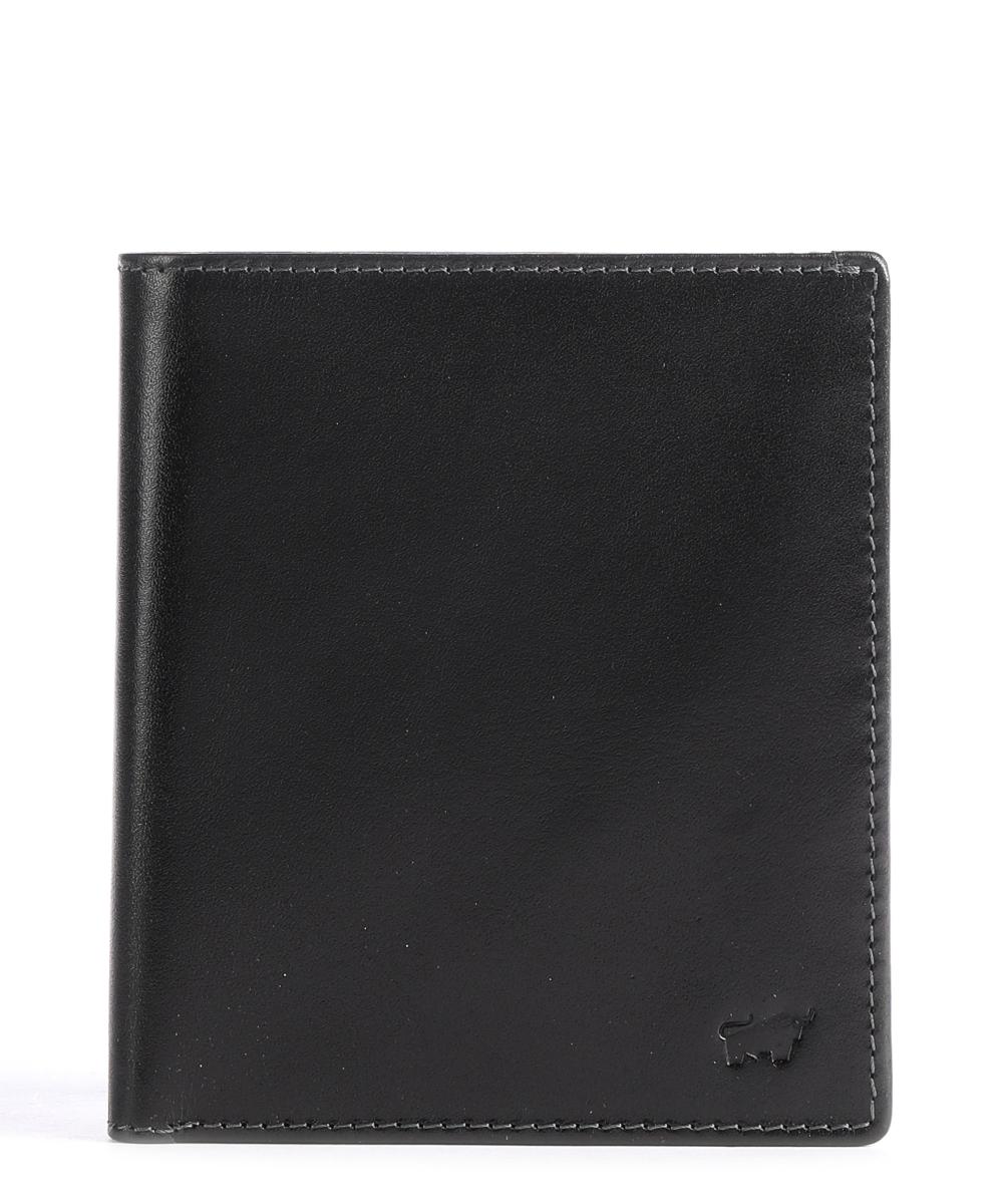 RFID-кошелек Arezzo из мелкозернистой яловой кожи Braun Büffel, черный
