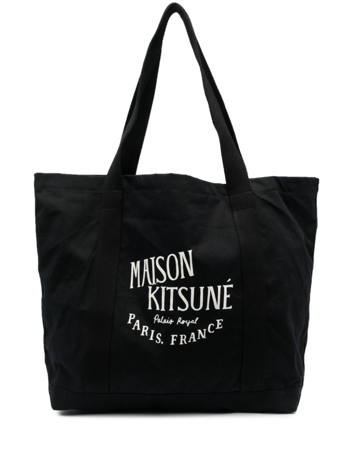 

Сумка-шопер с логотипом Maison Kitsuné, черный