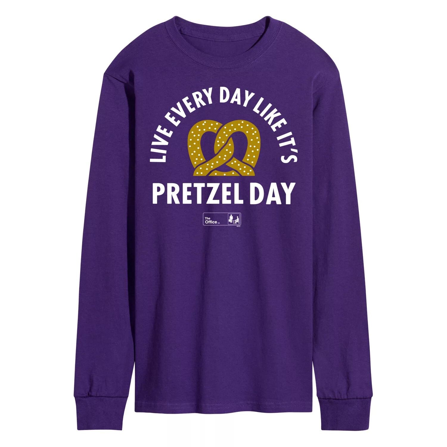 

Мужская футболка с длинными рукавами The Office Pretzel Day Licensed Character