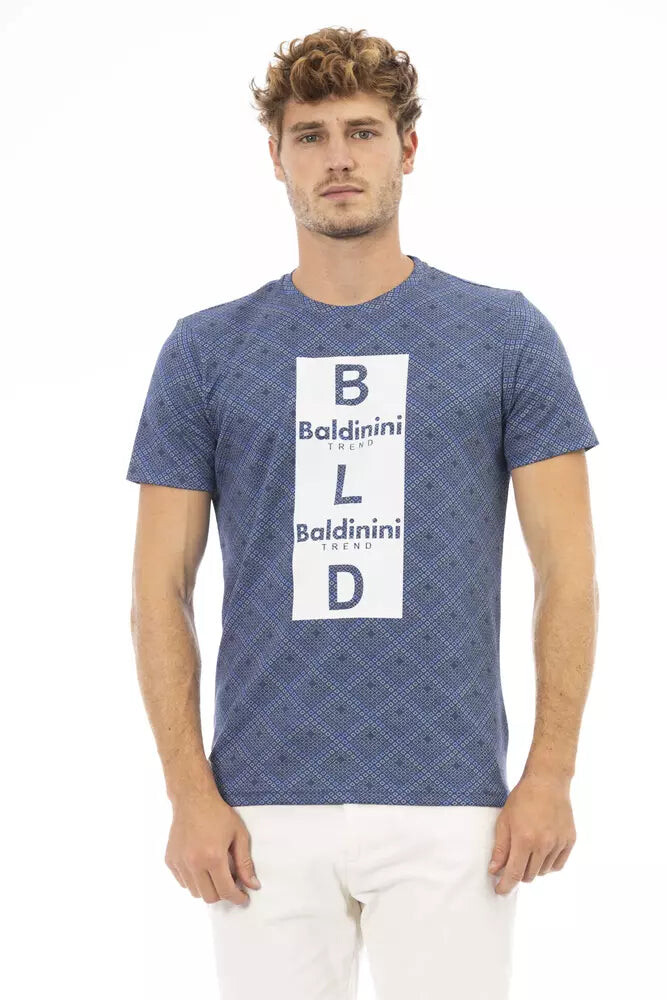 

Хлопковая мужская футболка Baldinini Trend, синий