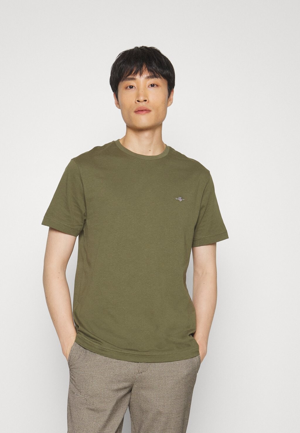 

Базовая футболка Reg Shield GANT, цвет juniper green