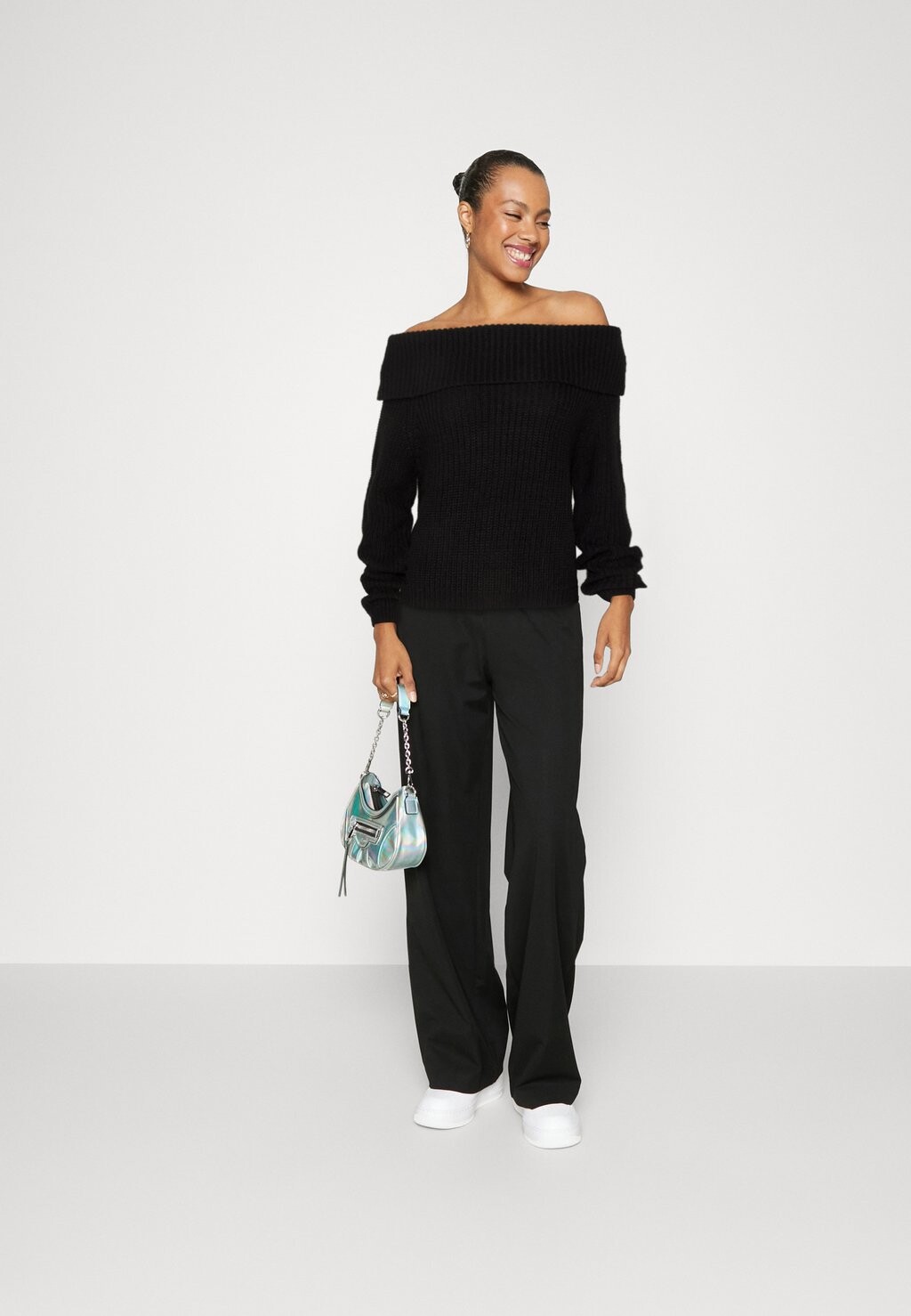 

Свитшот JDY JDYJUSTY OFF SHOULDER, черный