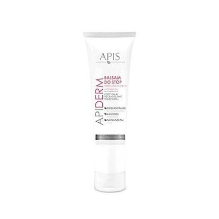APIS APIDERM Бальзам для ног с экстрактом смолы, овса, льна, алоэ, витаминами А и Е, D-пантенолом и аллантоином 100мл