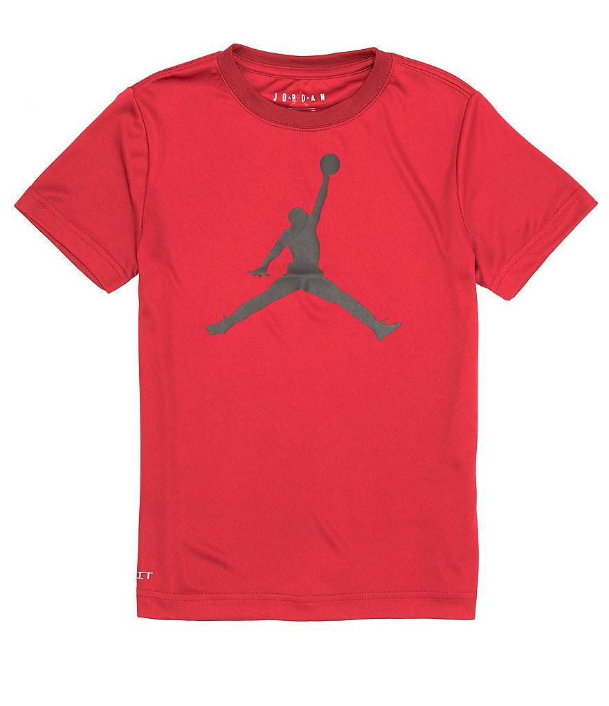 Футболка с короткими рукавами и логотипом Jordan Big Boys 8–20 Jumpman, красный