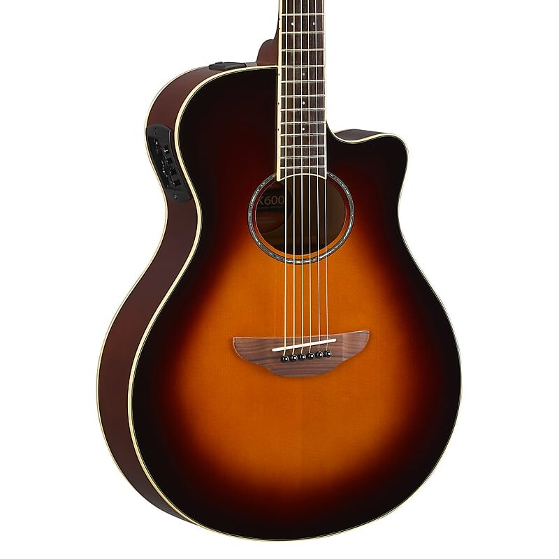 

Акустическая гитара Yamaha APX600VS Thinline Acoustic Electric Guitar, Old Violin Sunburst