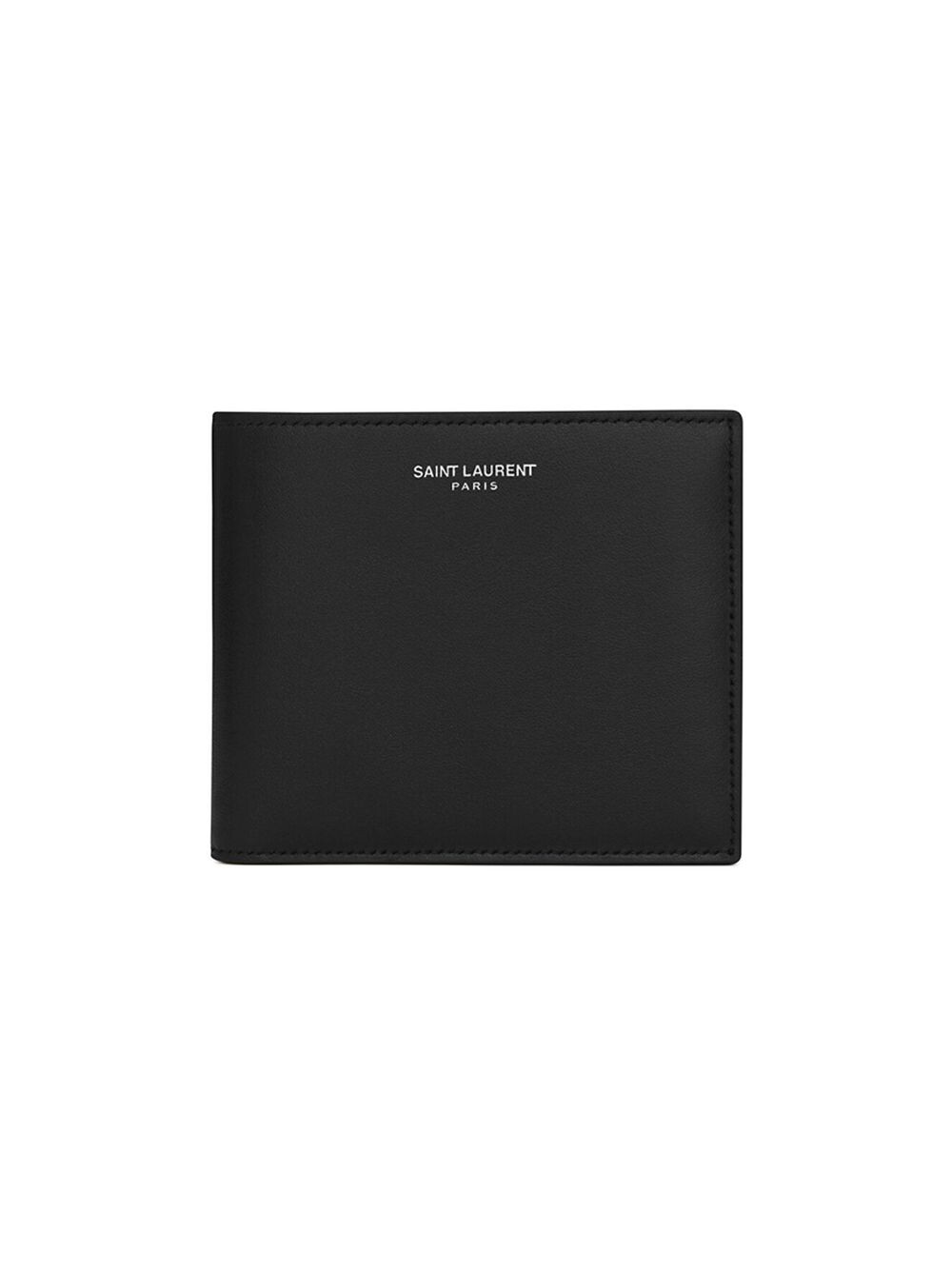 

Кошелек East/West с портмоне из гладкой кожи Saint Laurent, черный