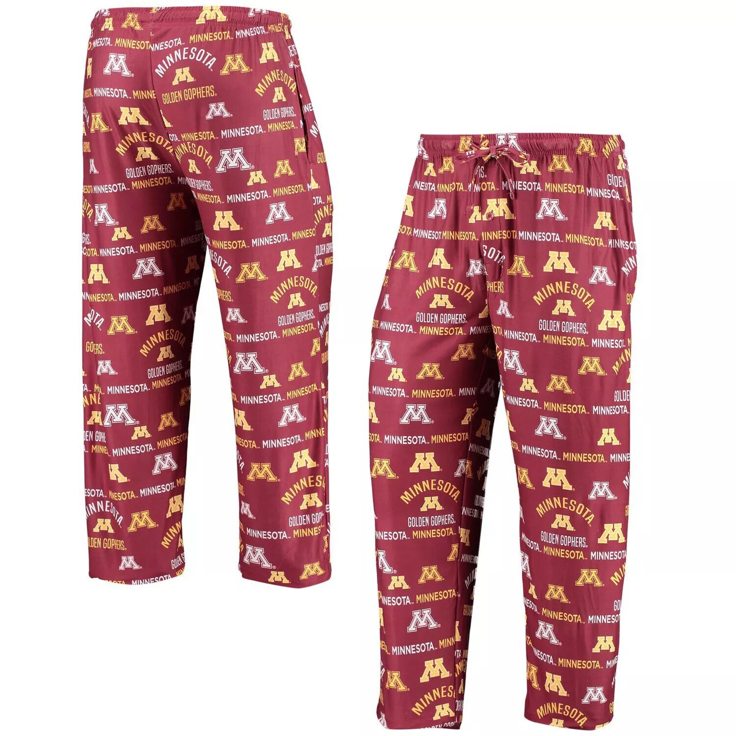 

Мужские брюки Concepts Sport Maroon Minnesota Golden Gophers с флагманским принтом для сна