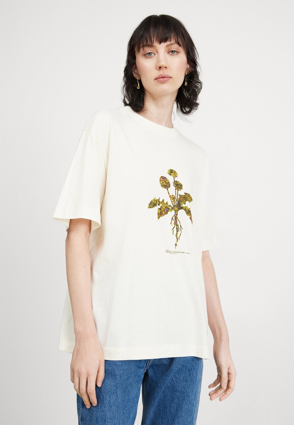 

Футболка с принтом SINGLE ORGANIC DASSEL TEE Mads Nørgaard, белый