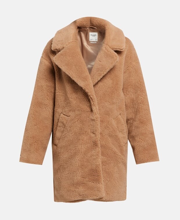 

Пальто из искусственного меха Abercrombie, тан