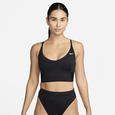 

Топ для плавания Nike Swim, черный