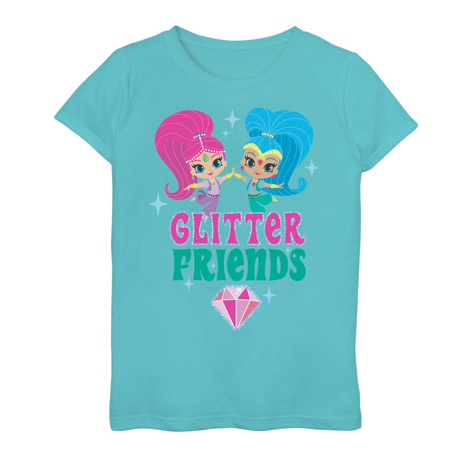 

Футболка с рисунком Shimmer And Shine "Glitter Friends" для девочек 7–16 лет Licensed Character