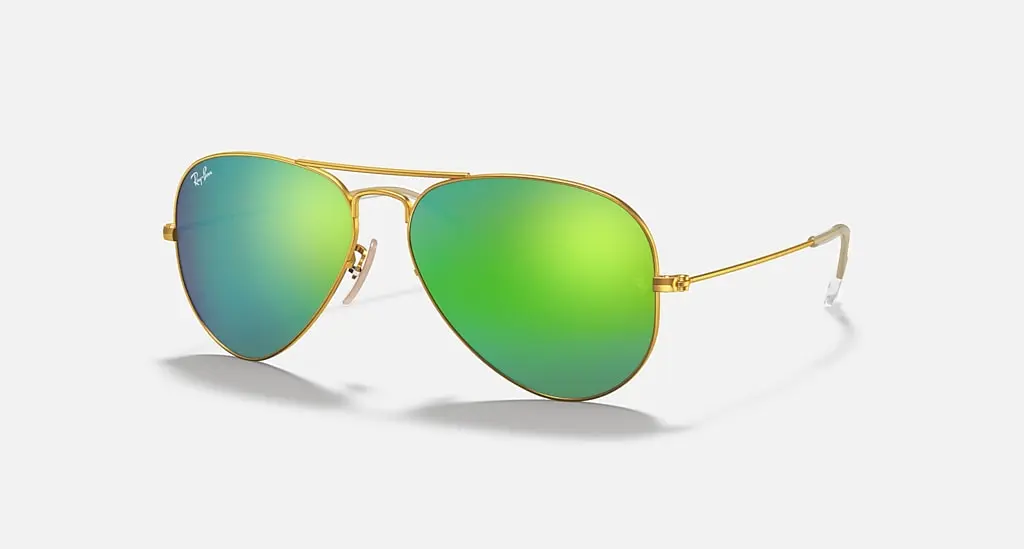 

Солнцезащитные очки Ray-Ban AVIATOR FLASH LENSES, зеленый