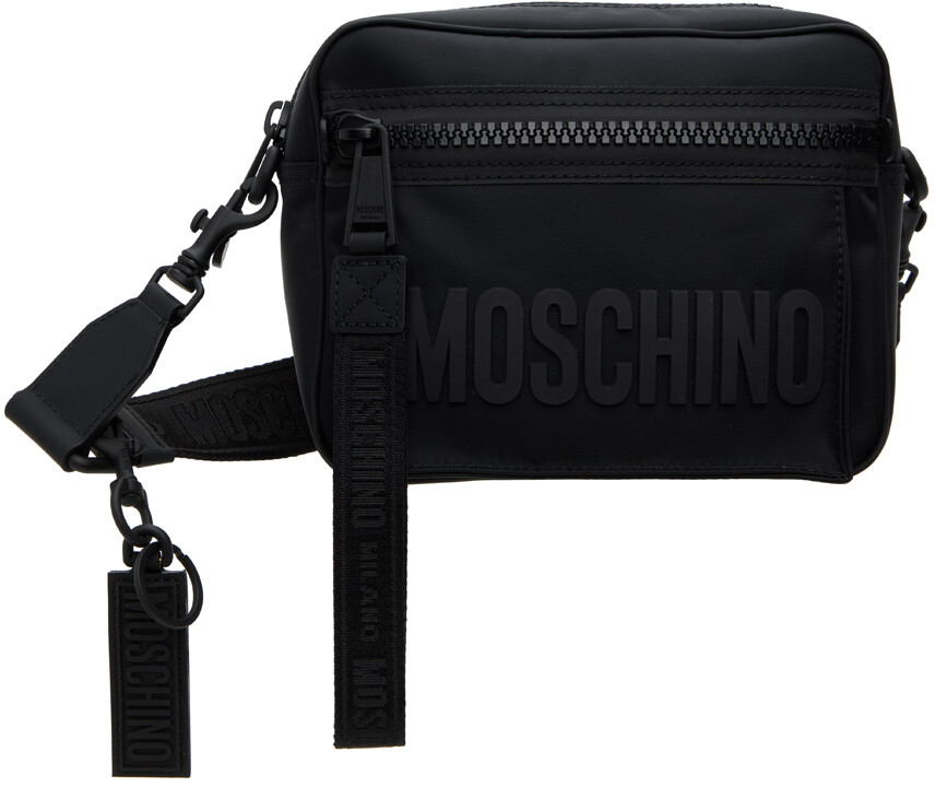 

Черная сумка с логотипом Moschino, цвет Fantasy print
