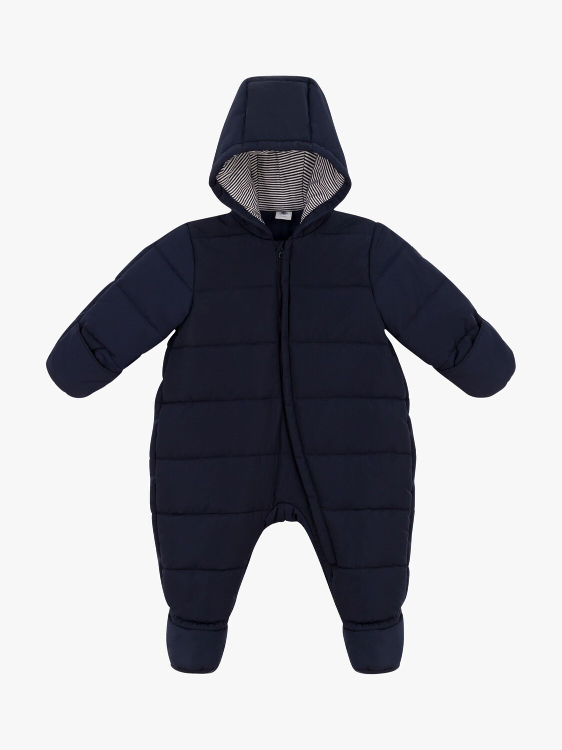 

Детский стеганый зимний комбинезон Petit Bateau, дым