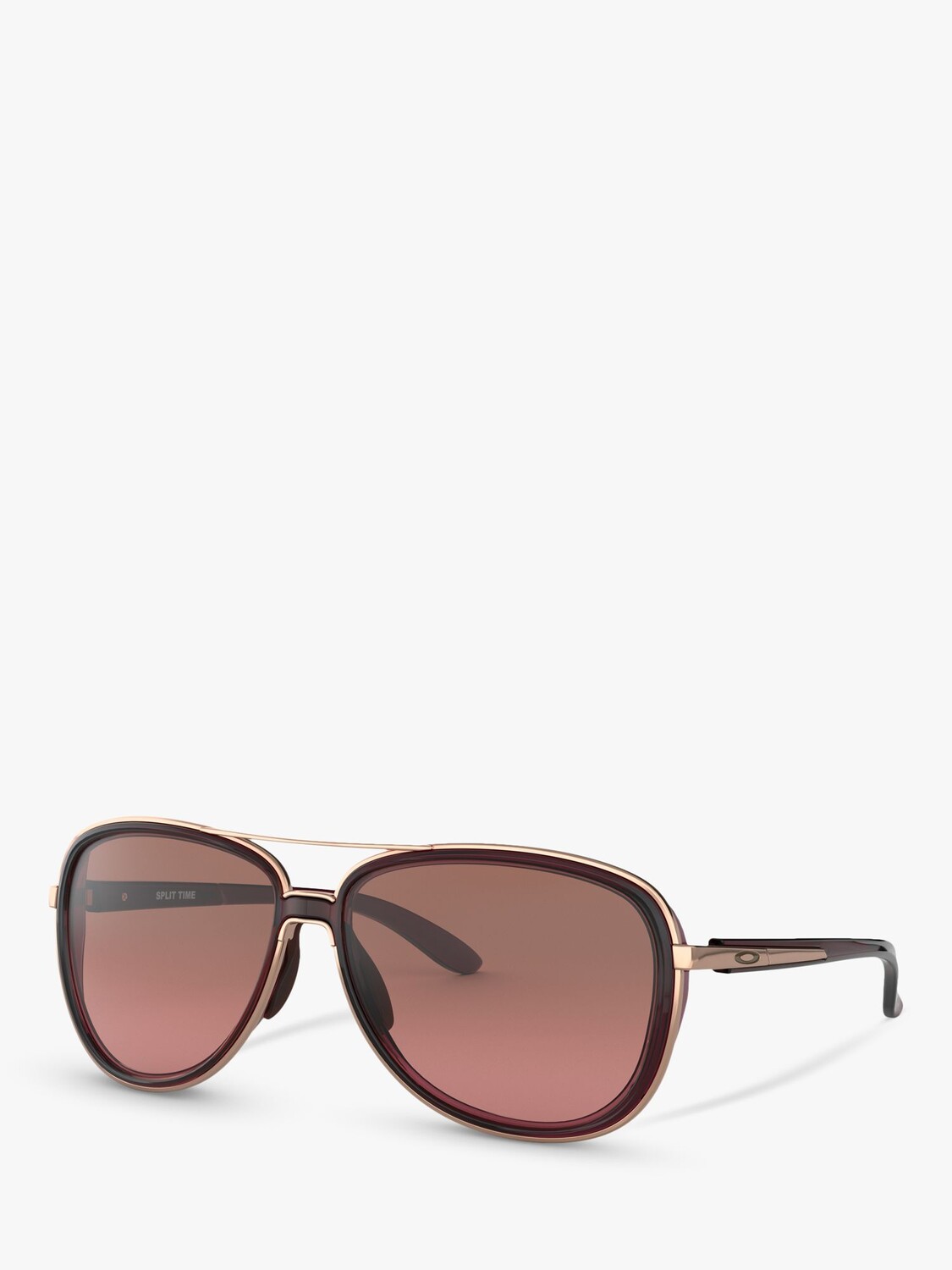 

Женские солнцезащитные очки-авиаторы Oakley OO4129 Split Time, темно-красные/кристально-малиновые