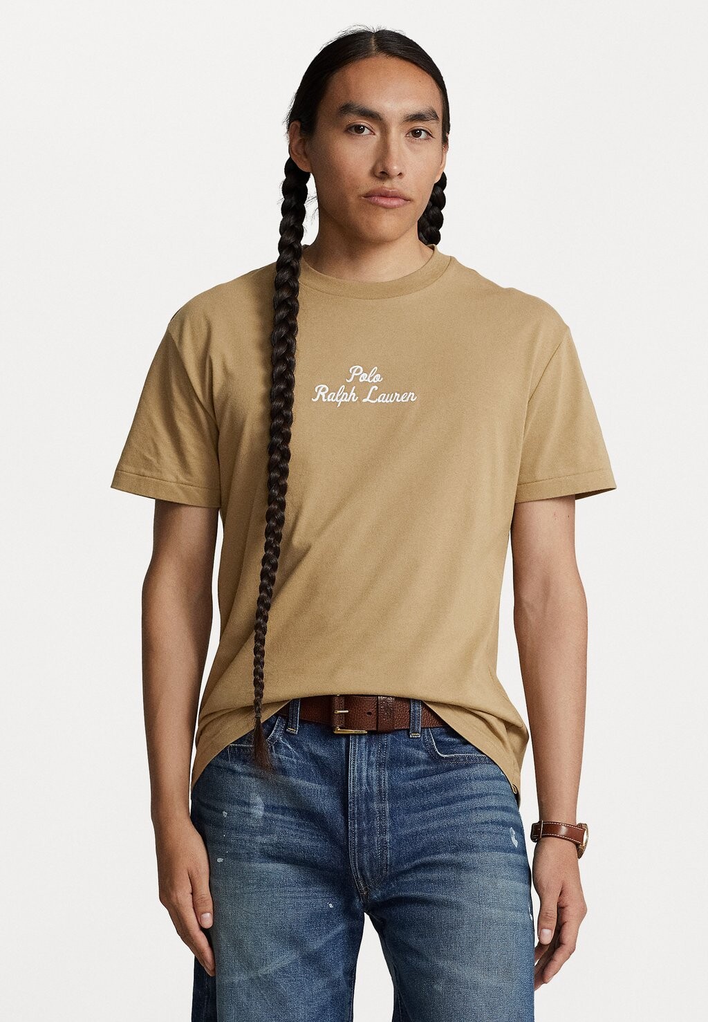 

Базовая футболка Short Sleeve Polo Ralph Lauren, цвет desert khaki