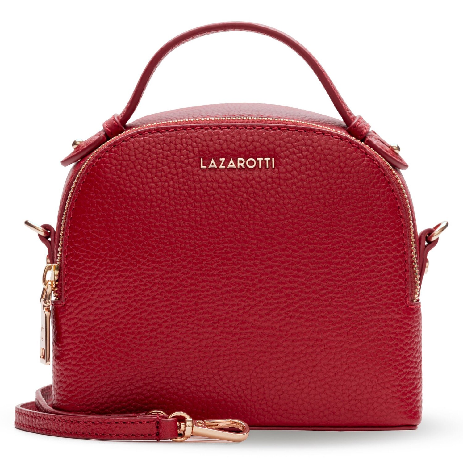 

Сумка Lazarotti Bologna Leather Handtasche Leder 17 cm, красный