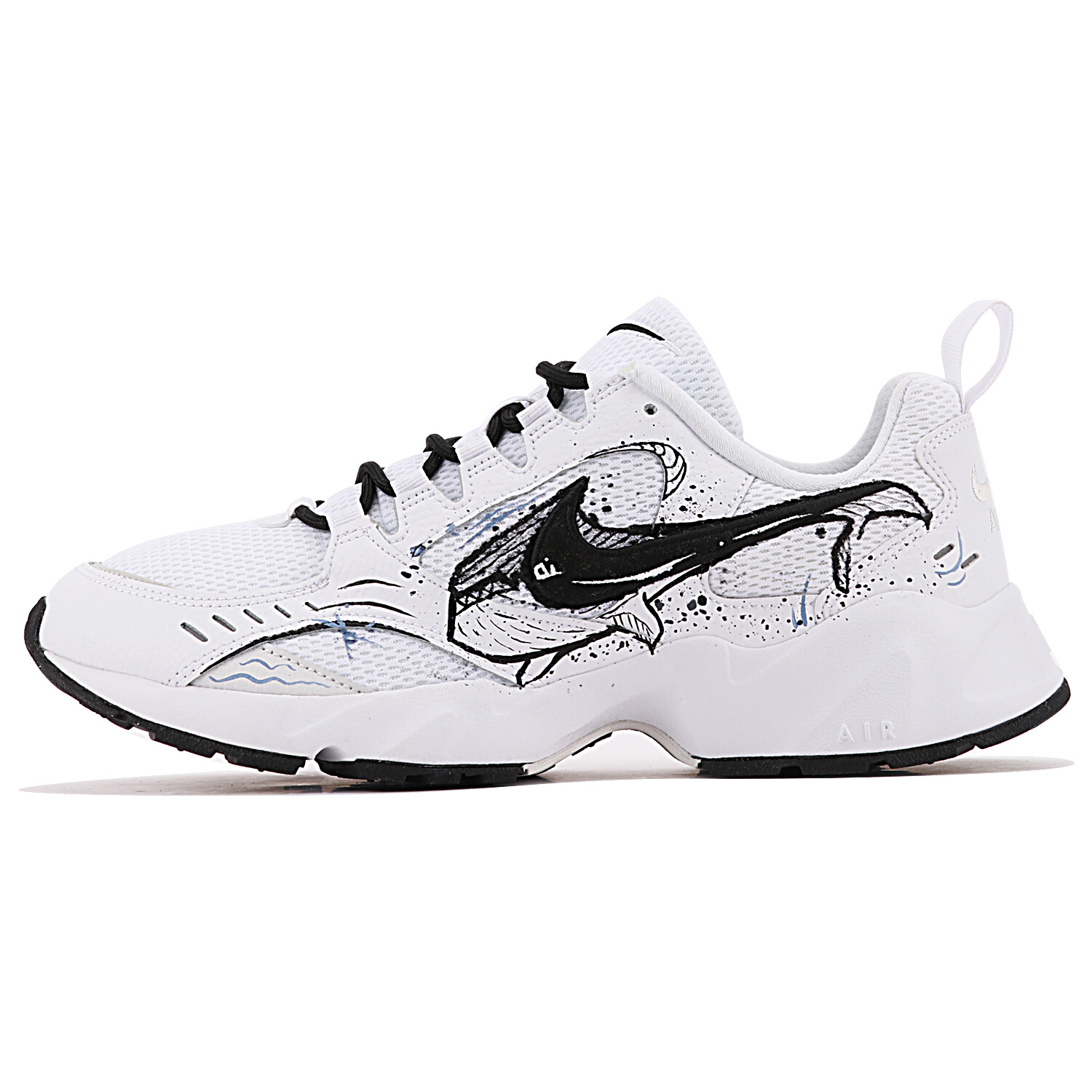 

Кроссовки Nike Air Heights Lifestyle Shoes Men Low-top White/black, черный/белый