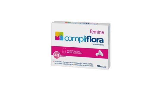 Комплифлора Фемина, биологически активная добавка, 10 капсул. Pamex Pharmaceuticals UG