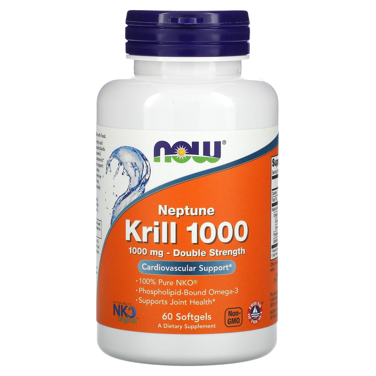 

Крилевый жир Neptune Krill 1000, двойная эффективность, 1000 мг, 60 мягких желатиновых капсул, NOW Foods