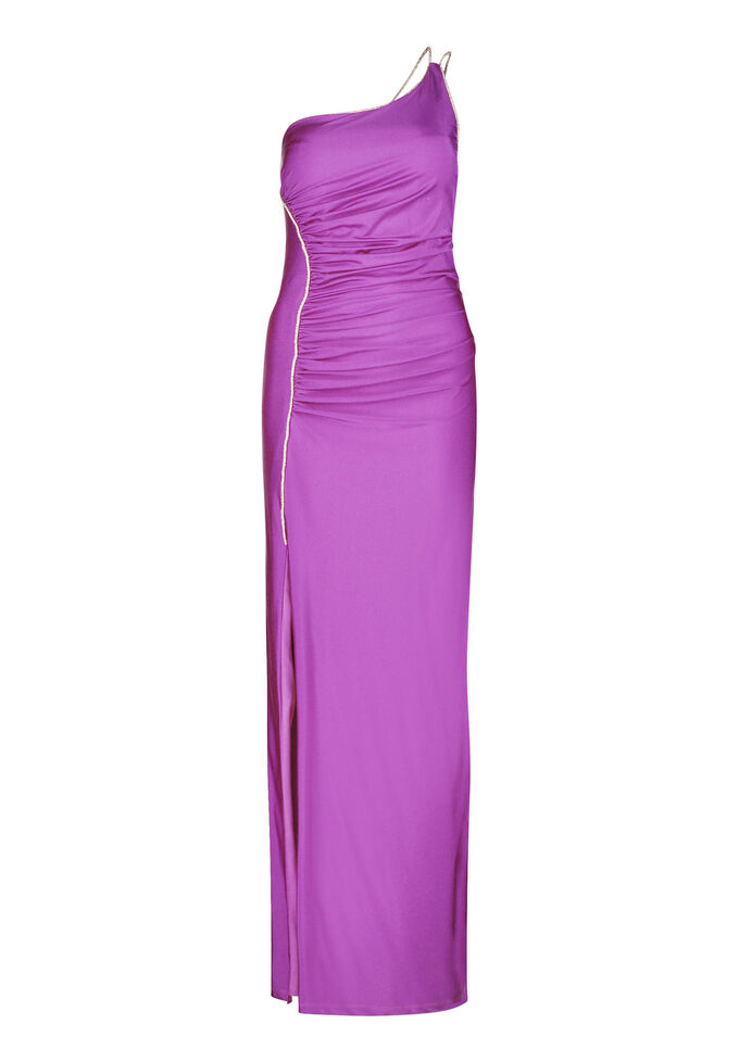 Вечернее платье со стразами Vera Mont, фиолетовый